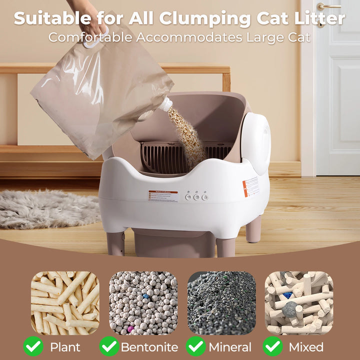 EverestPaw® Self Cleaning Litter Box