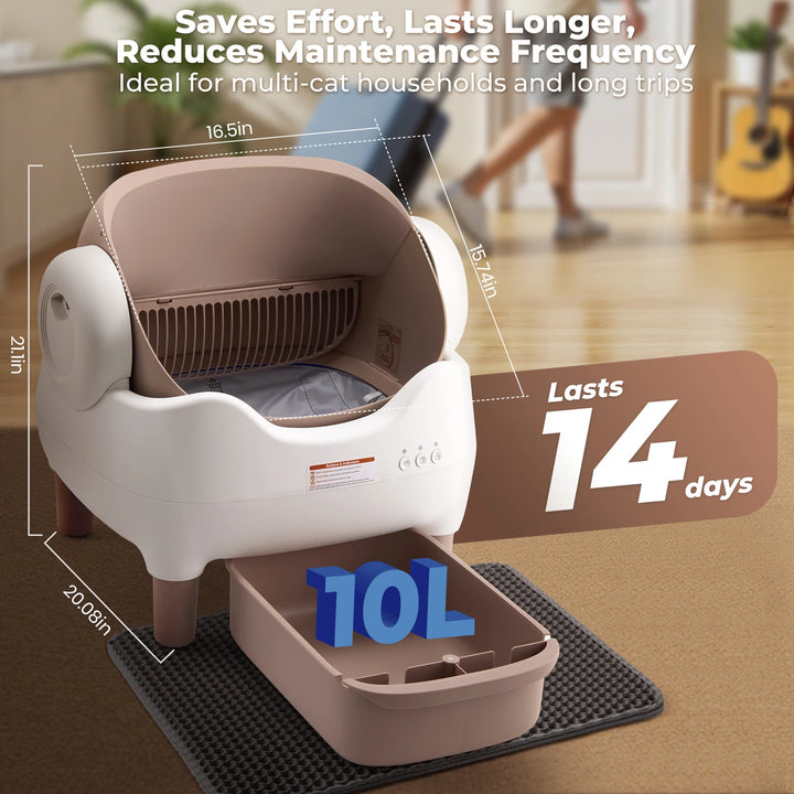 EverestPaw® Self Cleaning Litter Box