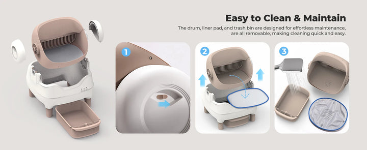 EverestPaw® Self Cleaning Litter Box