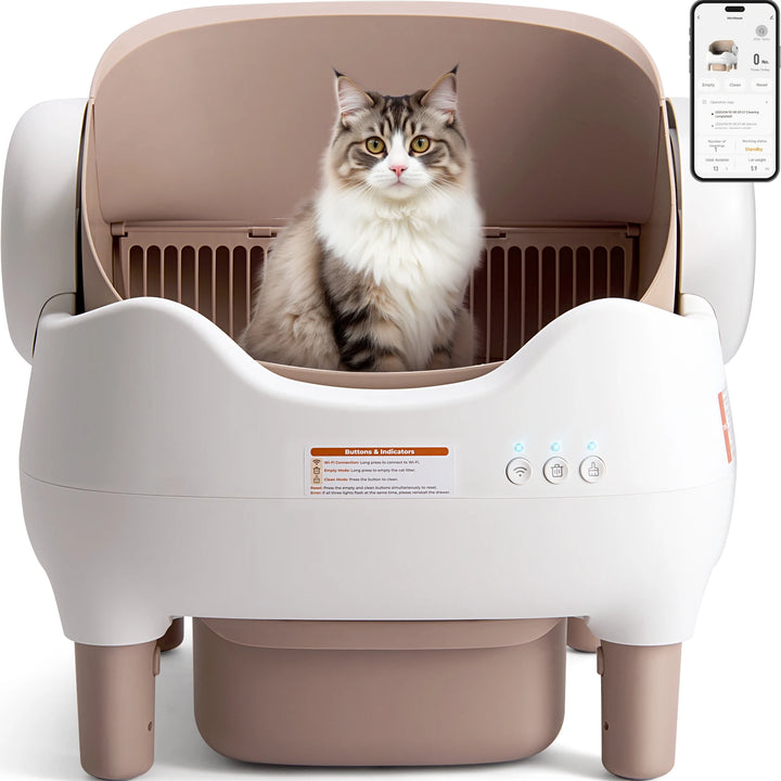 EverestPaw® Self Cleaning Litter Box